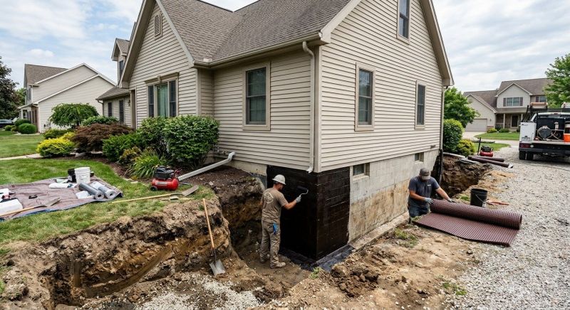 Foundation Waterproofing project example